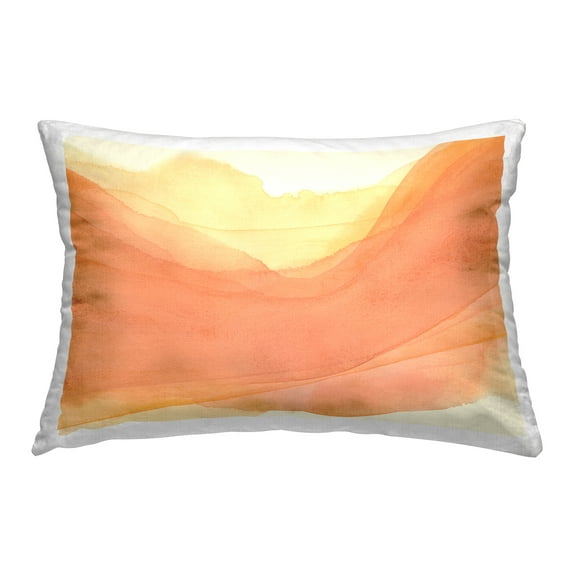 Stupell Industries Orange Splash Wave Decorative Printed Throw Pillow Design by Grace Popp .