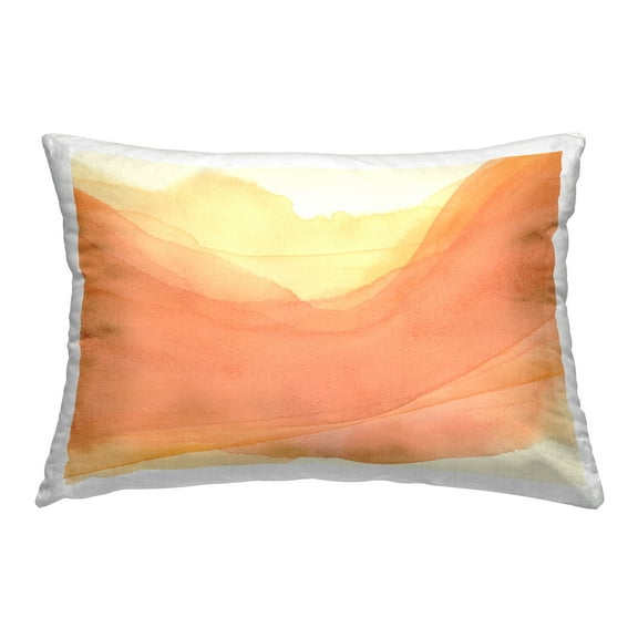 Stupell Industries Orange Splash Wave Decorative Printed Throw Pillow Design by Grace Popp .