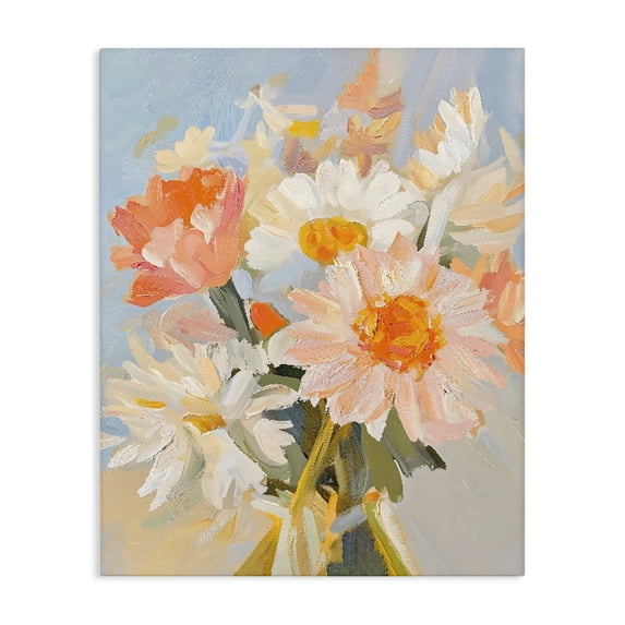 Stupell Industries Contemporary Orange Spring Floral Bouquet Canvas Art, 24 x 30, by The Prints Vibe