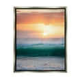 thumbnail image 1 of Stupell Industries Orange Sunset Rolling Ocean Waves Coastal Photography Gray Floater Framed Art Print Wall Art, 1 of 6