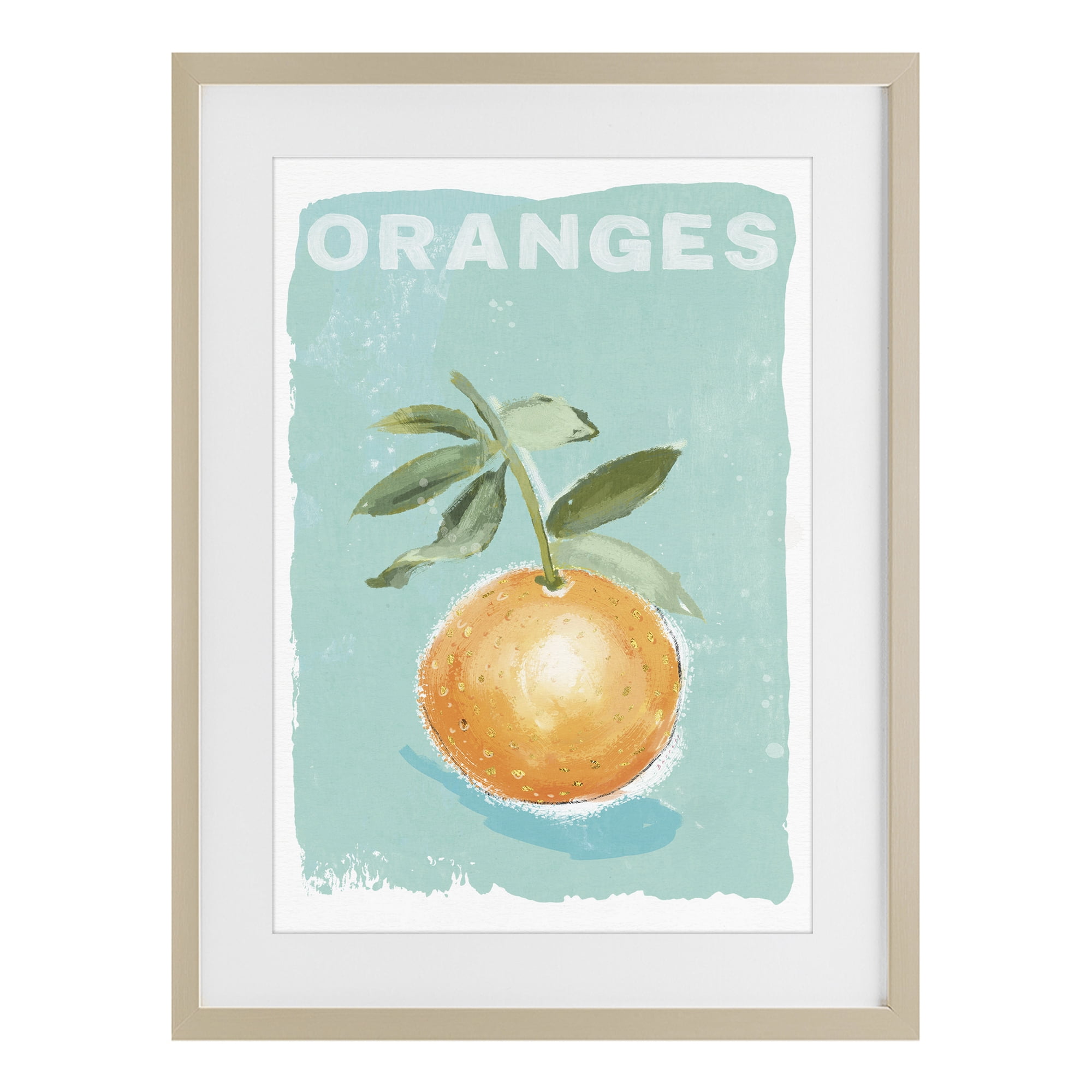 Stupell Industries Orange Twist Motif Birch Framed Print Under Glass, design by Chad Barrett