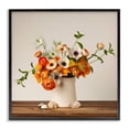 thumbnail image 1 of Stupell Industries Orange & White Still Life Plants & Flowers Painting Black Framed Art Print Wall Art, 24 x 24, 1 of 2