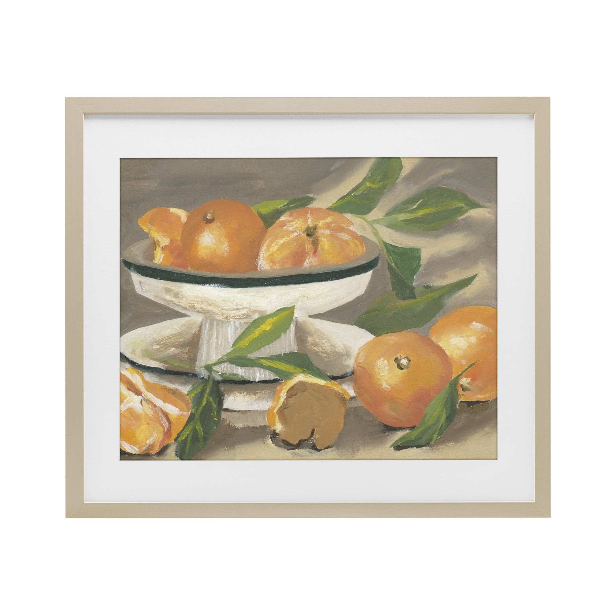 Stupell Industries Oranges in Stillness Birch Framed Print Under Glass, design by Melissa Wang