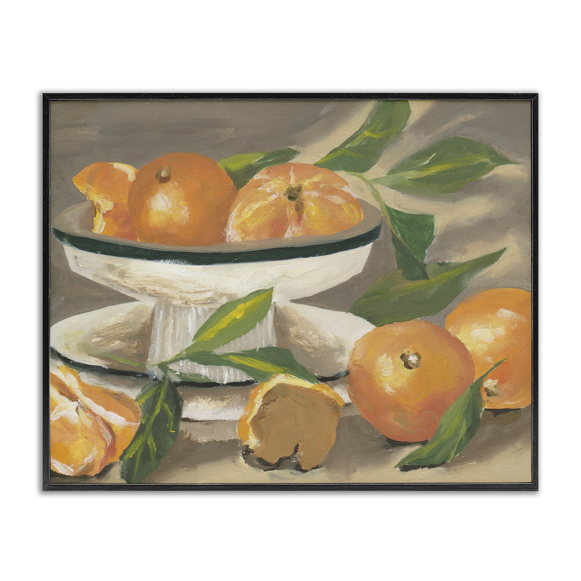 Stupell Industries Oranges in Stillness Black Framed Giclee Art, design by Melissa Wang
