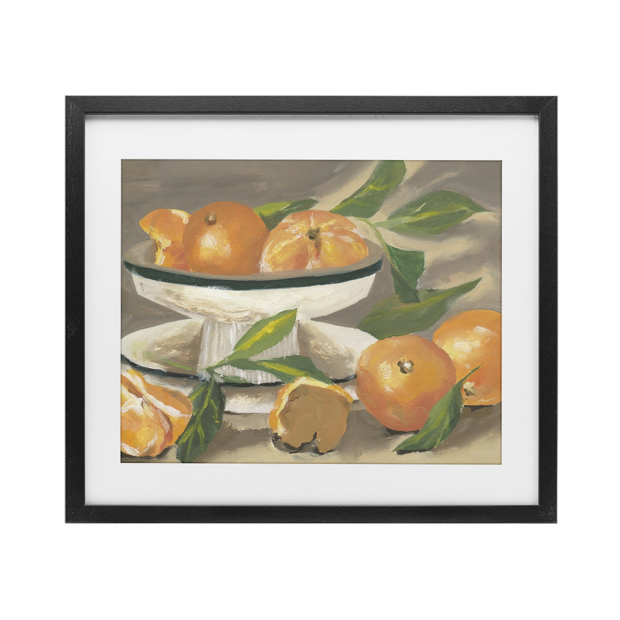 Stupell Industries Oranges in Stillness Black Framed Print Under Glass, design by Melissa Wang