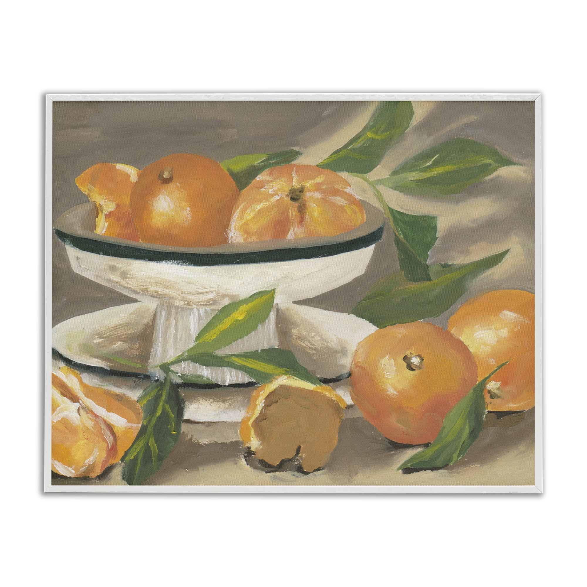 Stupell Industries Oranges in Stillness White Framed Giclee Art, design by Melissa Wang