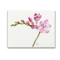 Stupell Industries Orchid Flower Sprig Botanical & Floral Painting Gallery Wrapped Canvas Art Print Wall Art, 20 x 16
