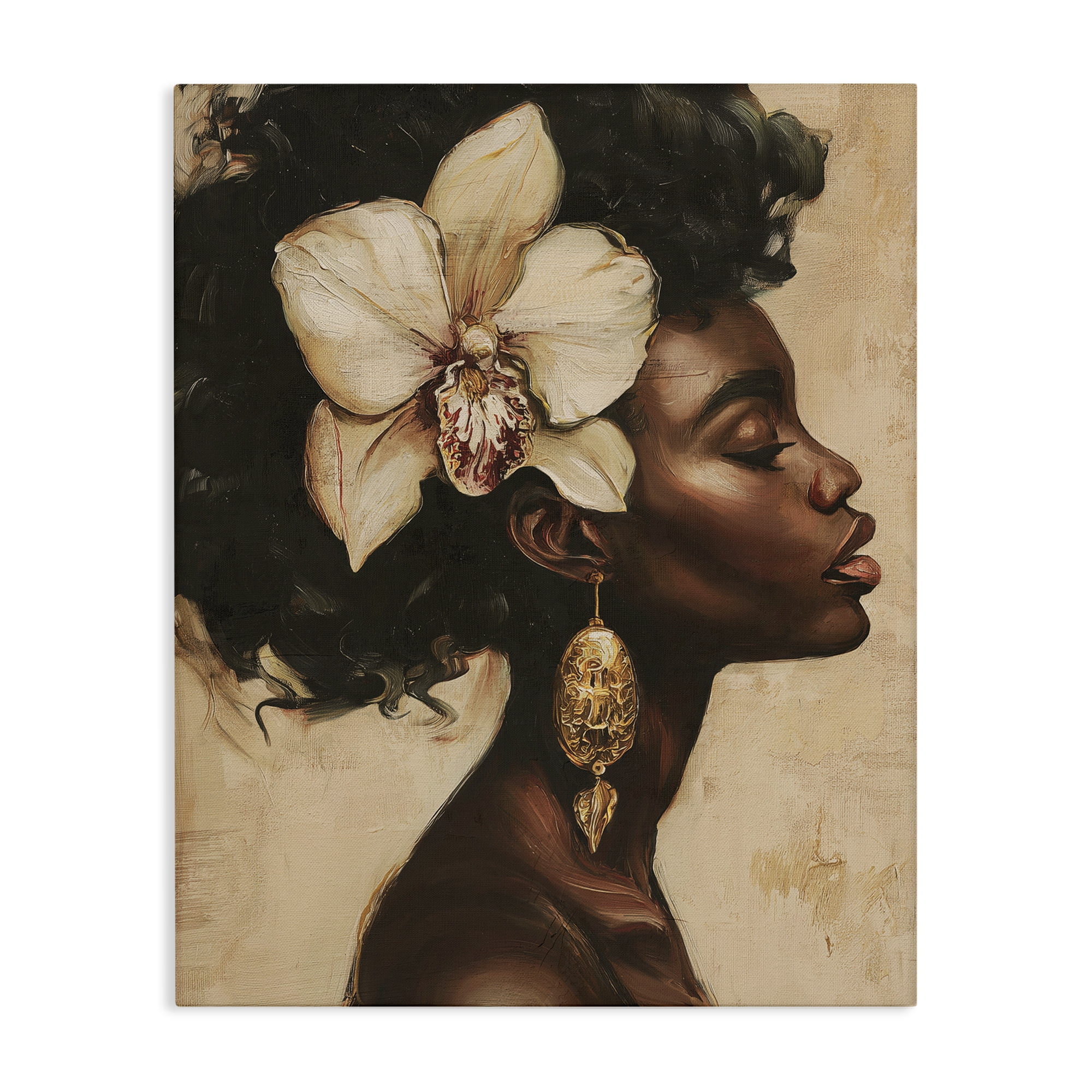 Stupell Industries Orchid Majesty Portrait Canvas Wall Art, design by Svetlana Aleynikova