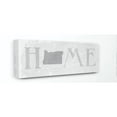 thumbnail image 1 of Stupell Industries Oregon Home State Map Grey Neutral Textured Word Design Canvas Wall Art by Daphne Polselli, 1 of 3