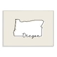 thumbnail image 1 of Stupell Industries Oregon Home State Map Neutral Print Design Wall Plaque Art by Daphne Polselli, 1 of 6