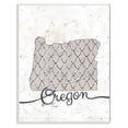 thumbnail image 1 of Stupell Industries Oregon Patterned Grey US State Design Wall Plaque by Ziwei Li, 1 of 5