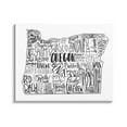 thumbnail image 1 of Stupell Industries Oregon State Cities Map Graphic Art Gallery Wrapped Canvas Print Wall Art, Design by The Saturday Evening Post, 1 of 7