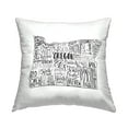 thumbnail image 1 of Stupell Industries Oregon State Outline Typography City Map Design by Saturday Evening Post Throw Pillow, 1 of 6