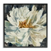 Stupell Industries Organic Blooming White Petals with Rustic Charm Designed by Third and Wall