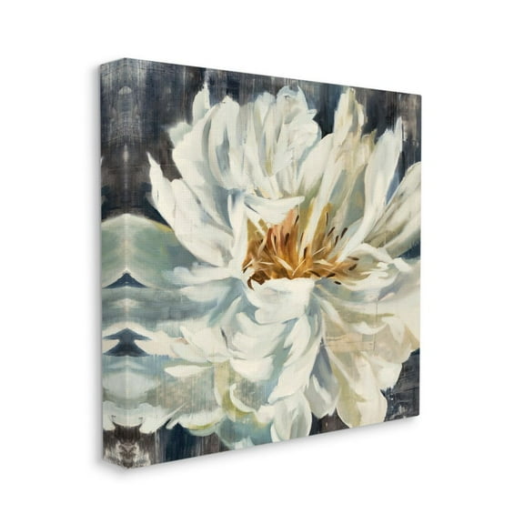 Stupell Industries Organic Blooming White Petals with Rustic Charm Designed by Third and Wall