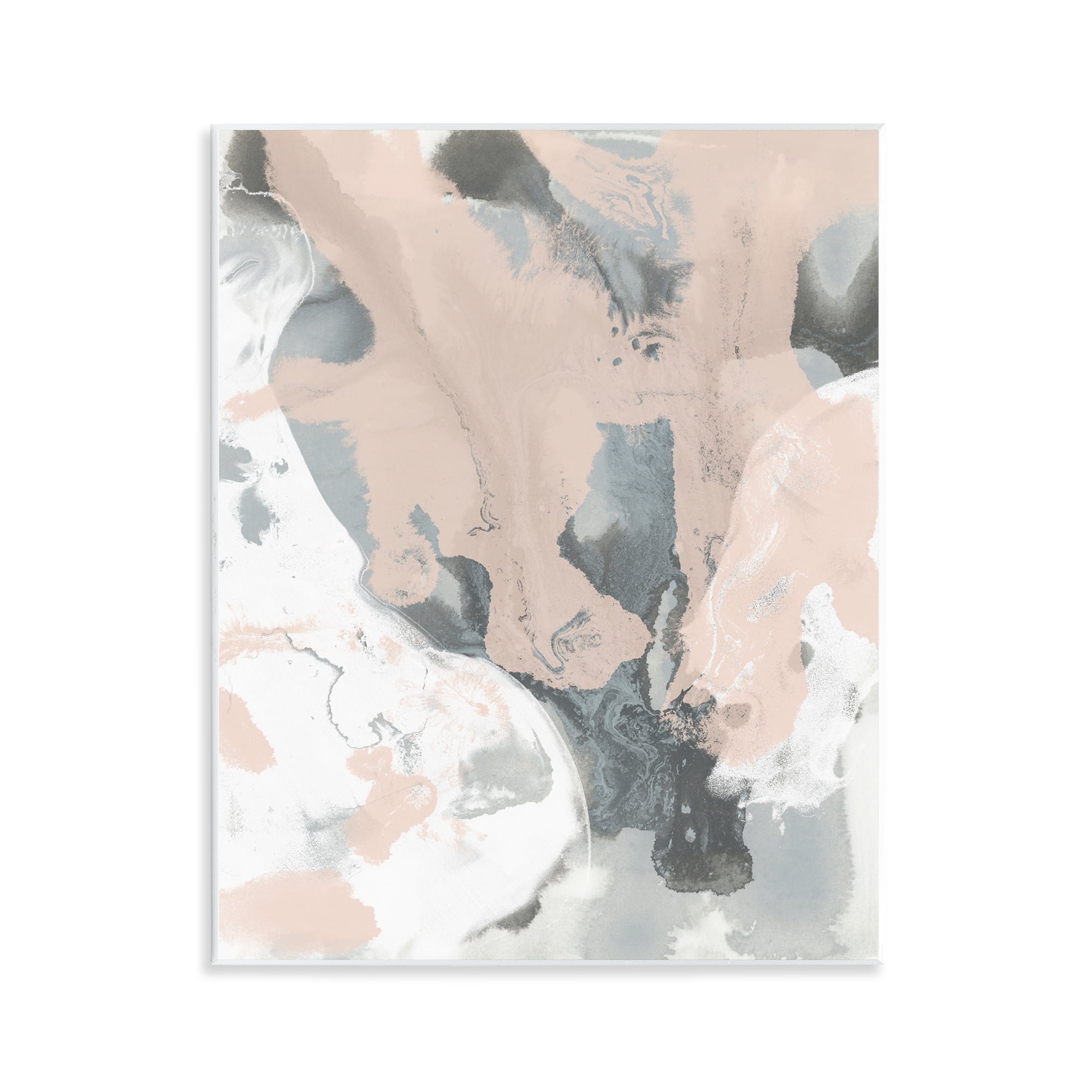 Stupell Industries Organic Fluid Abstraction Abstract Painting Unframed Art Print Wall Art, 11 x 14