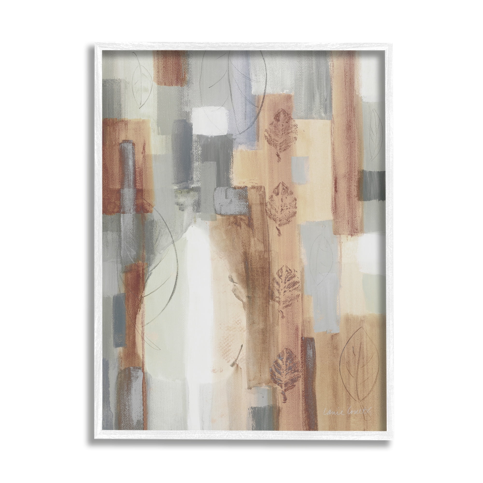 Stupell Industries Organic Leaf Watermarks Intricate Irregular Rectangular Pattern,24 x 30, Design by Lanie Loreth