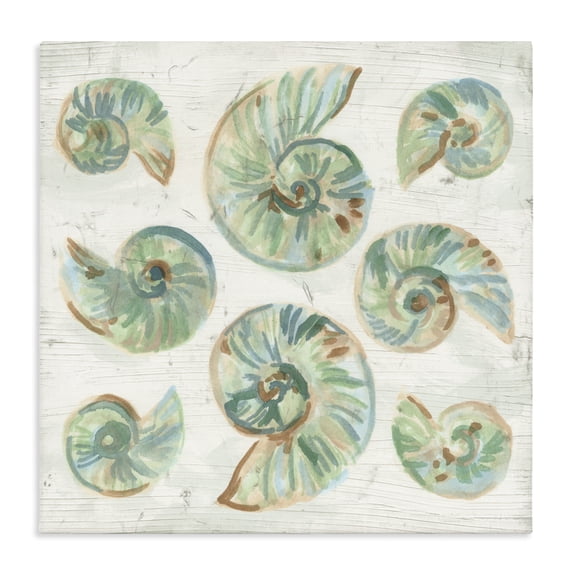 Stupell Industries Rustic Lodge Organic Saltwashed Shells Canvas Art, 30 x 30, by June Erica Vess