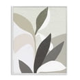 thumbnail image 1 of Stupell Industries Organic Soft Leaf Shapes Floral Painting White Framed Art Print Wall Art, 11 x 14, 1 of 8