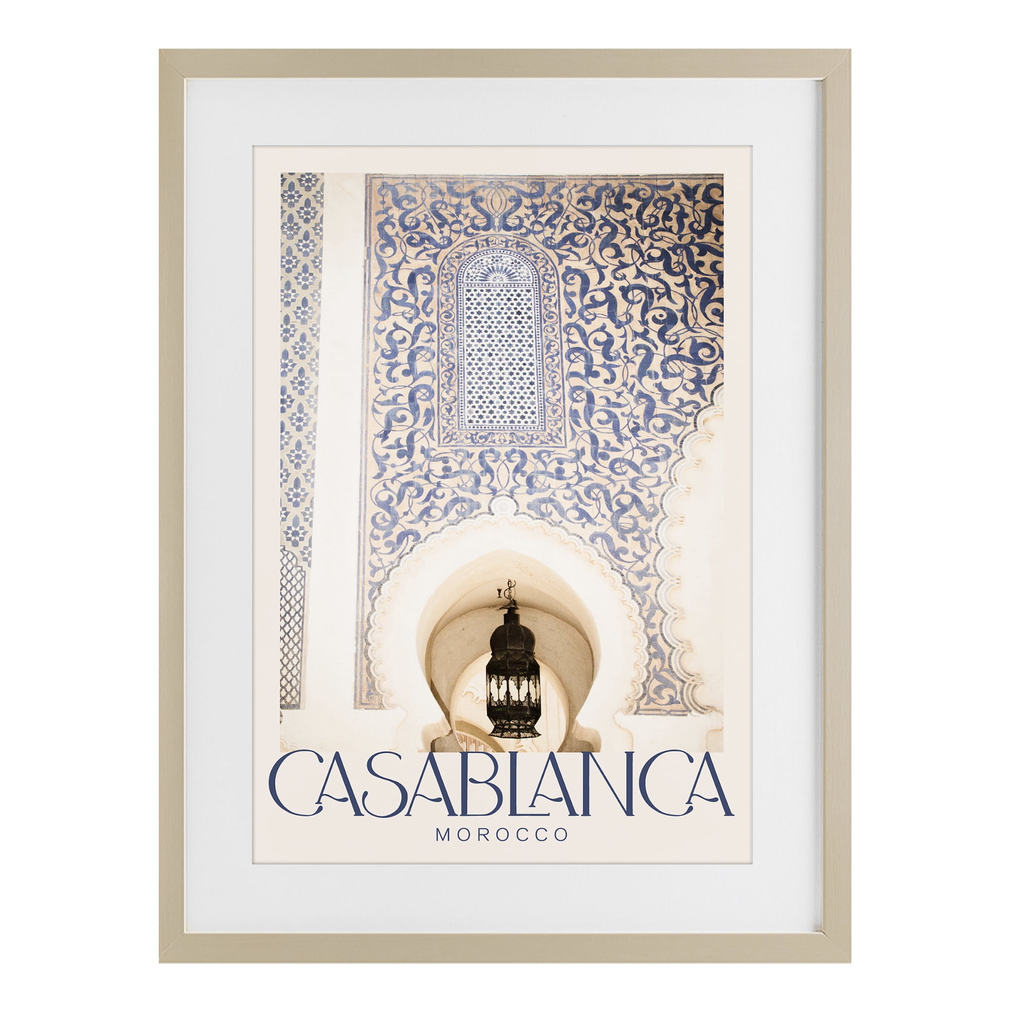 Stupell Industries Ornate Casablanca Architecture Birch Framed Print Under Glass, design by Emily Navas