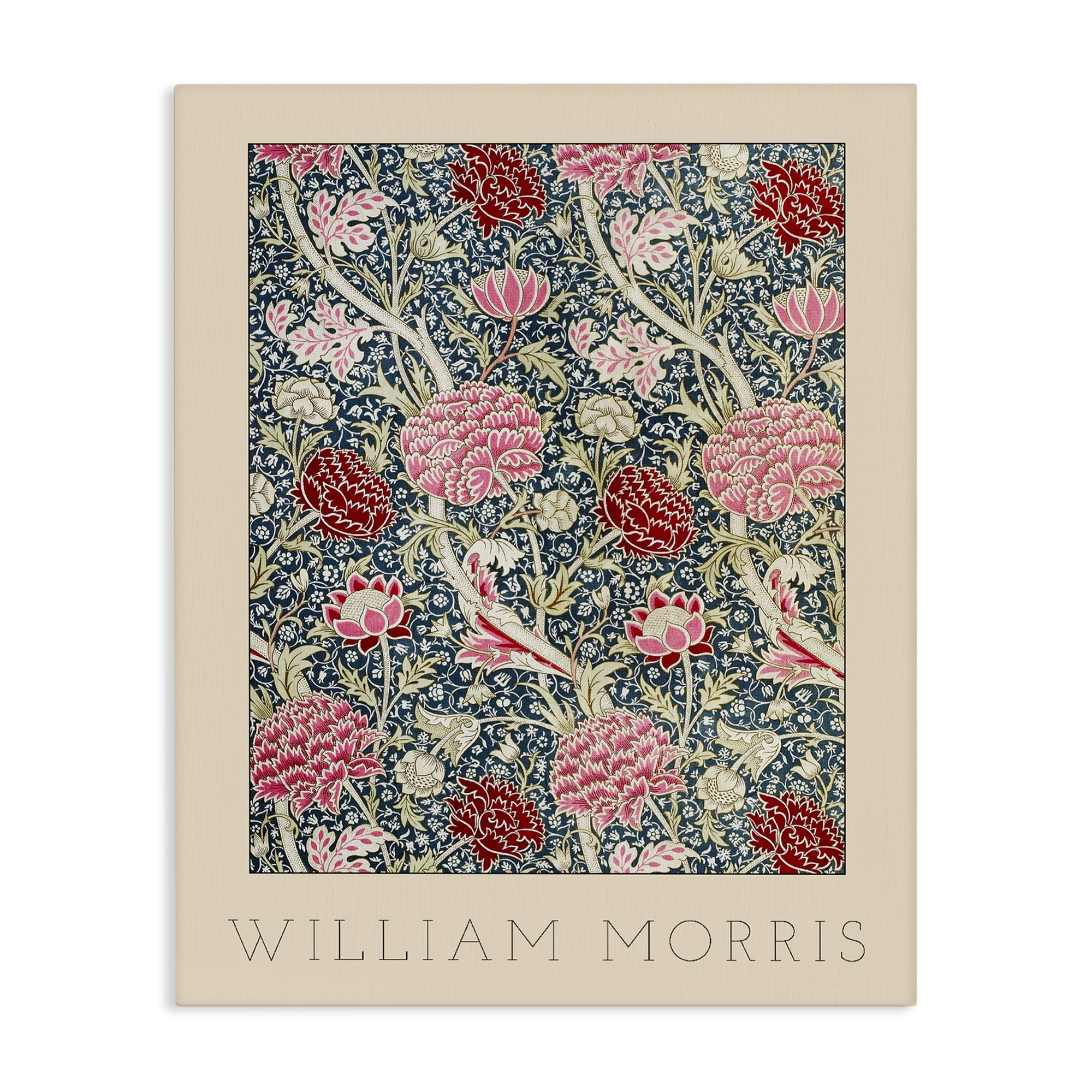 Stupell Industries Ornate Intertwined Flower Classic Canvas Wall Art, design by Lil' Rue