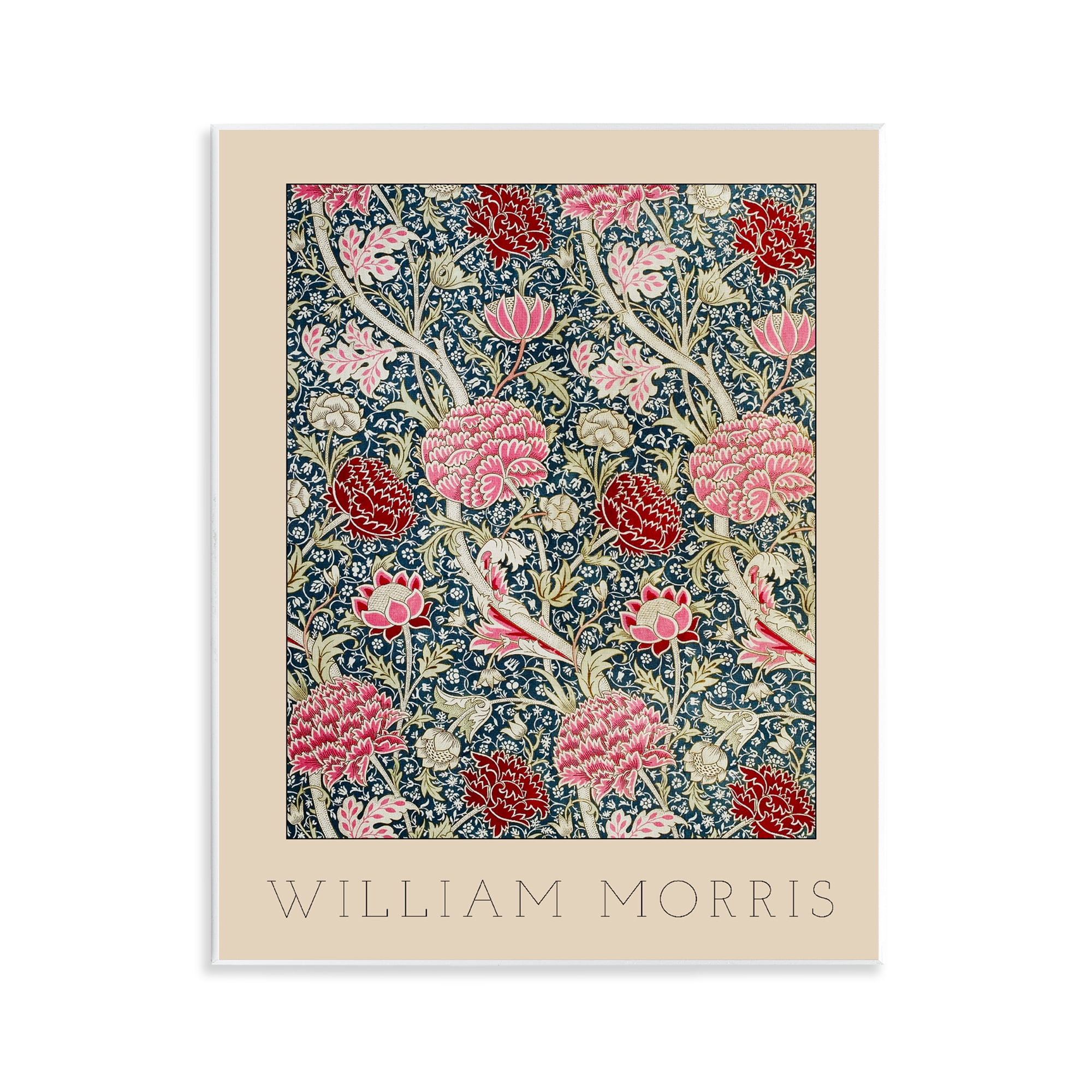 Stupell Industries Ornate Intertwined Flower Classic Wall Plaque Art, design by Lil' Rue