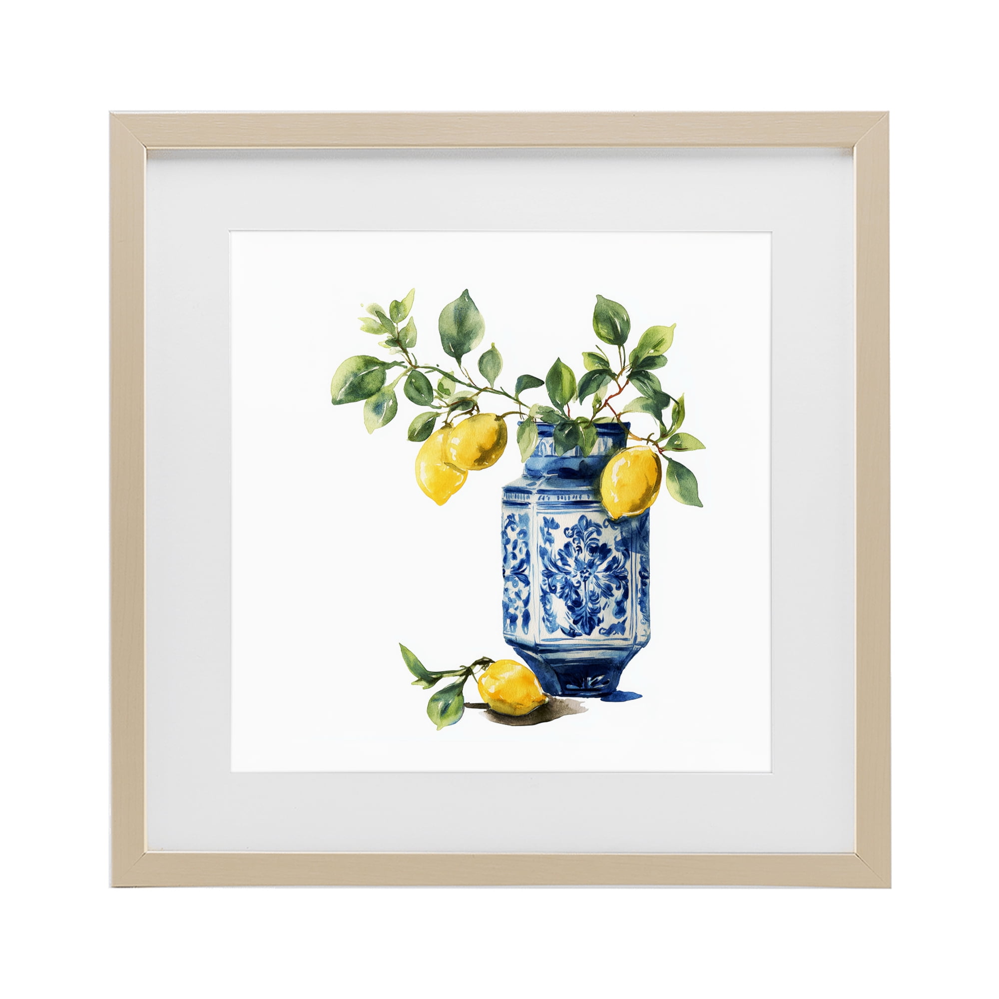 Stupell Industries Ornate Lemon Treasures Birch Framed Print Under Glass, design by Svetlana Aleynikova