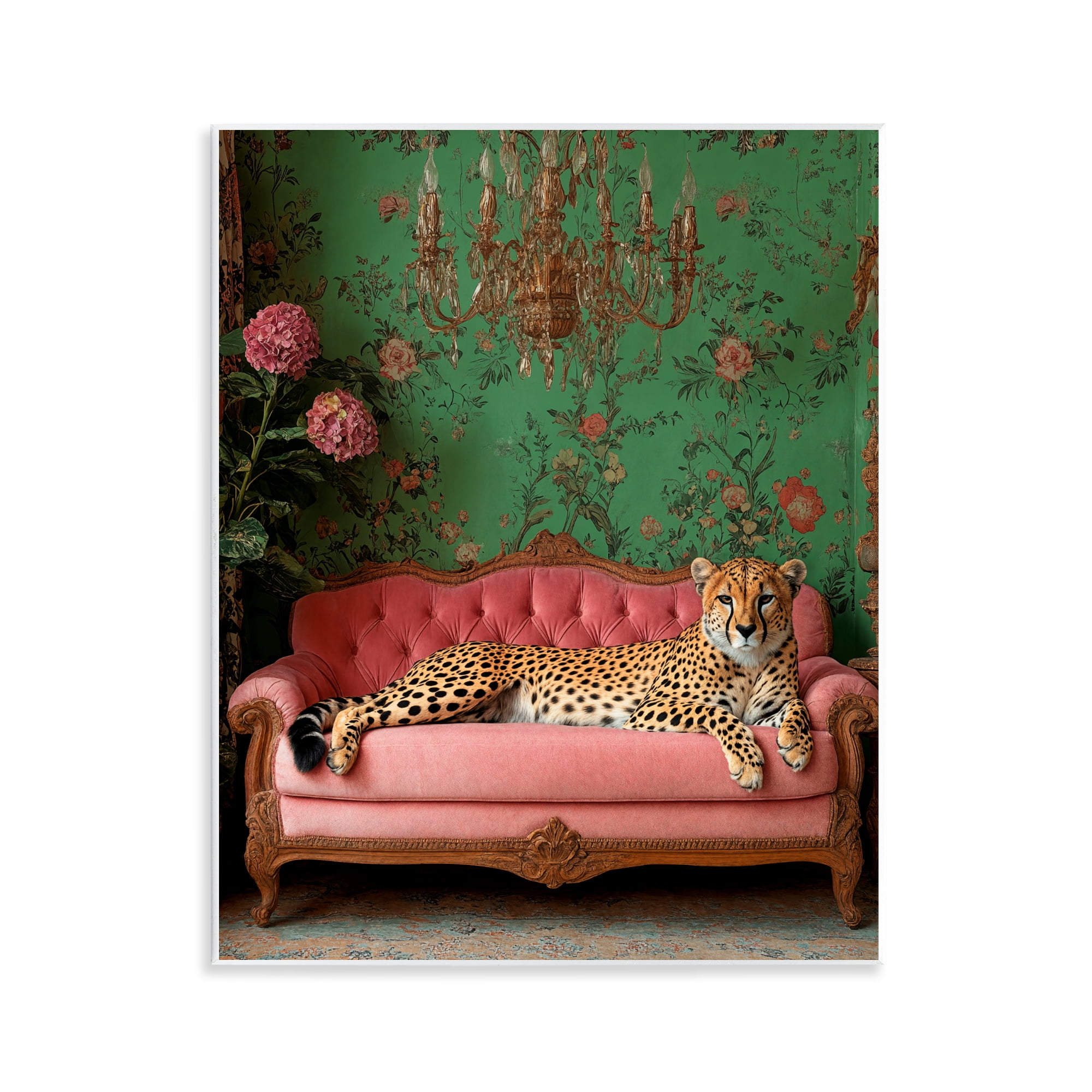 Stupell Industries Ornate Sophisticated Leopard Lounging Wall Plaque Art, design by Scott Stulberg