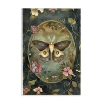 Stupell Industries Ornate Victorian Moth Floral Painting Unframed Art Print Wall Art, 10 x 15