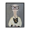 thumbnail image 1 of Stupell Industries Ostrich Bird Wearing Glasses Jewelry Painted Nails, 24 x 30, Design by Coco de Paris, 1 of 5