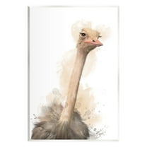 Stupell Industries Ostrich & Modern Splatter Animals & Insects Painting Unframed Art Print Wall Art, 10 x 15
