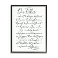 thumbnail image 1 of Stupell Industries Our Father Religious Prayer Reading Spiritual Scripture Graphic Art Black Framed Art Print Wall Art, Design by Lettered and Lined, 1 of 8