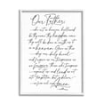 thumbnail image 1 of Stupell Industries Our Father Religious Prayer Reading Spiritual Scripture Graphic Art White Framed Art Print Wall Art, Design by Lettered and Lined, 1 of 5