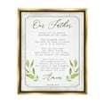 thumbnail image 1 of Stupell Industries Our Father Spiritual Proverb Religious Painting Gold Floater Framed Art Print Wall Art, 1 of 6