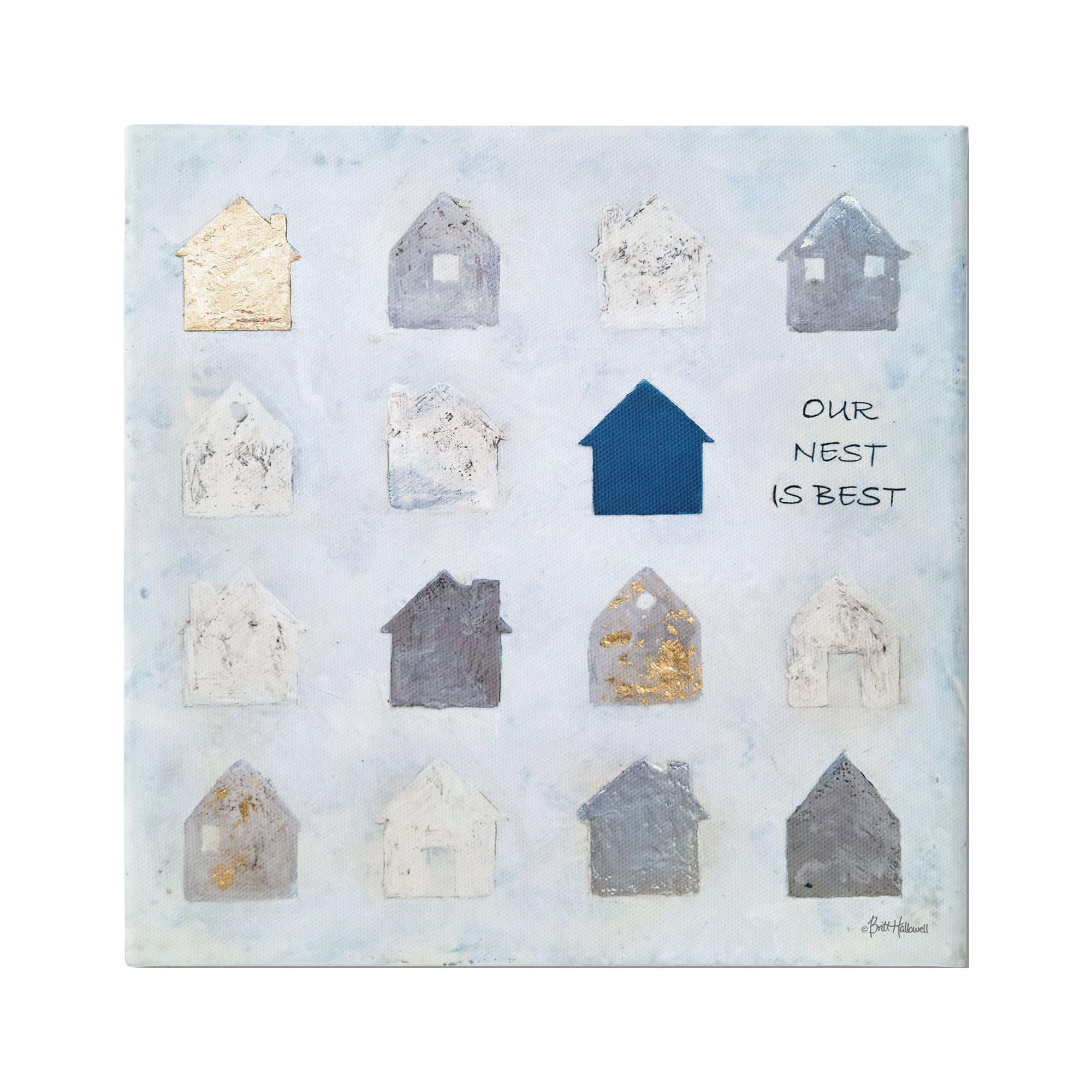 Stupell Industries Our Nest is Best Farm House Icon Chart,30 x 30, Design by Britt Hallowell