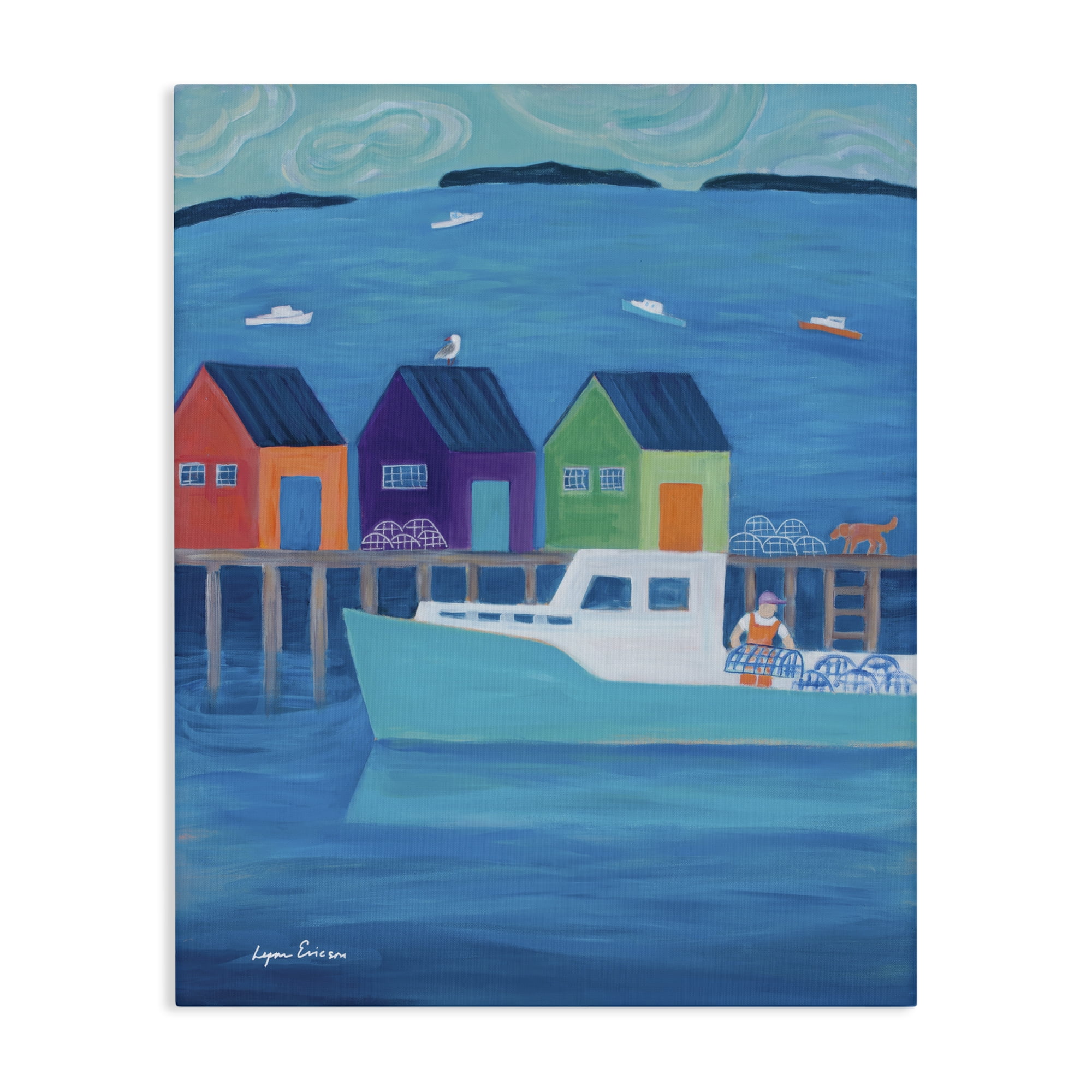 Stupell Industries Out Hauling Traps Canvas Wall Art, design by Lynn Ericson Fine Art