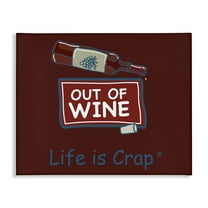 Stupell Industries Out Of Wine Bottle Novelty & Humor Painting Wrapped Canvas Art Print Wall Art, 20 x 16
