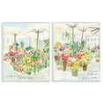 thumbnail image 1 of Stupell Industries Outdoor Gardens Patio Scenic & Cityscapes Painting White Framed Art Print Wall Art, 11 x 14, Set of 2, 1 of 2