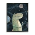 thumbnail image 1 of Stupell Industries Outer Space Dinosaur Glass Helmet Galactic Planets Novelty Painting Black Framed Art Print Wall Art, 16 x 20, Design by Ziwei Li, 1 of 7