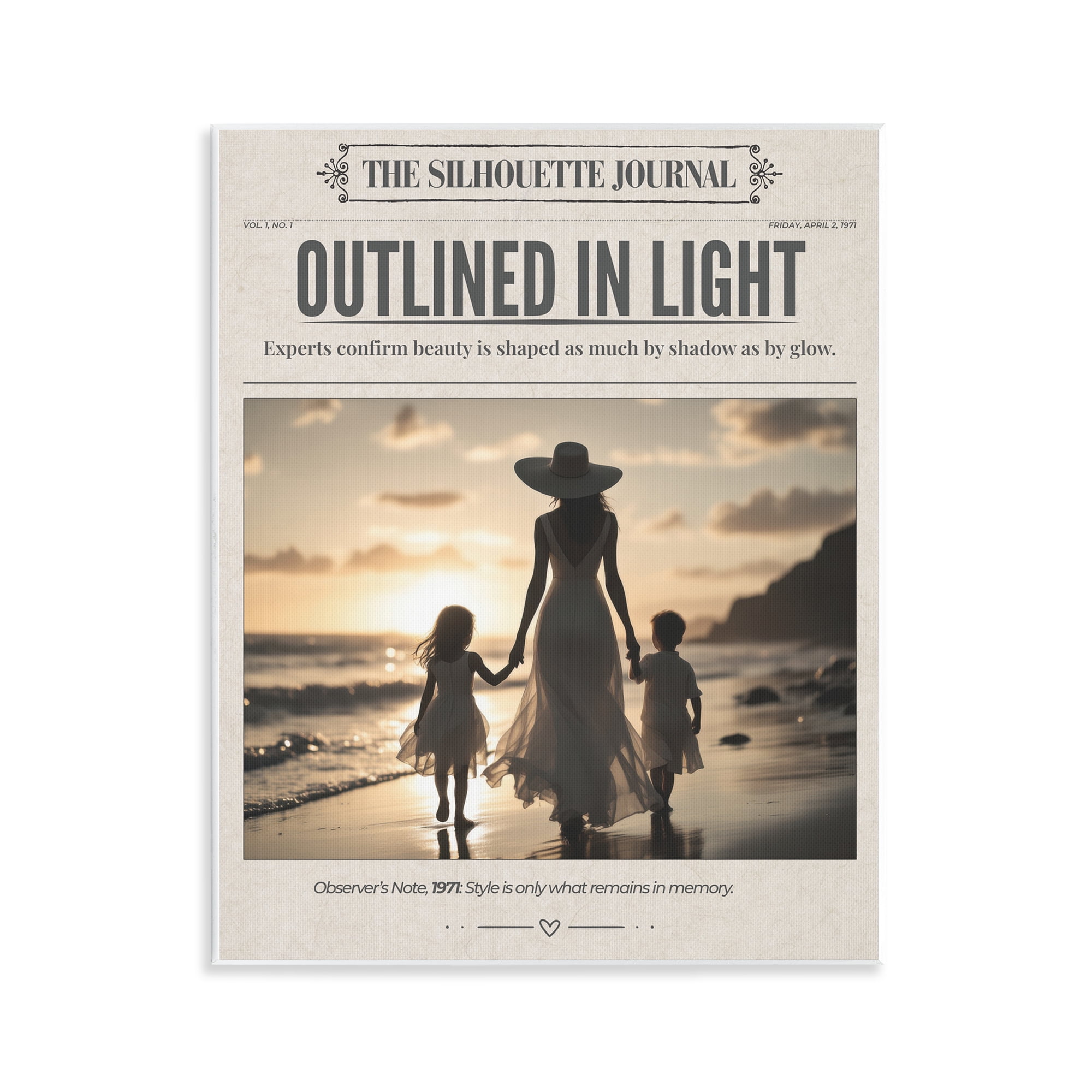 Stupell Industries Outlined In Light Newspaper Wall Plaque Art, design by A Barefoot Stylist
