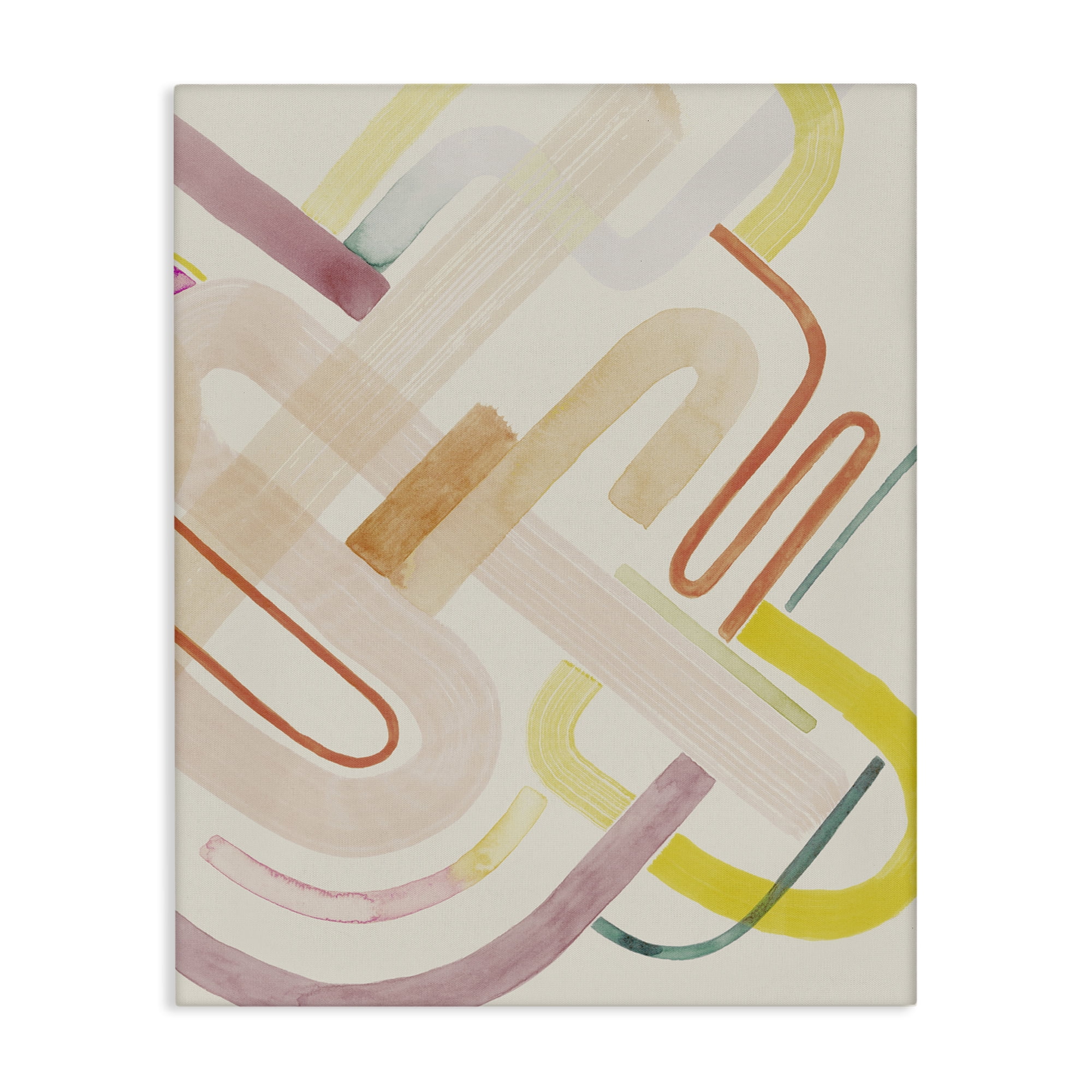 Abstract Multicolor Geometric Shapes Canvas Wall Art, 16 x 20