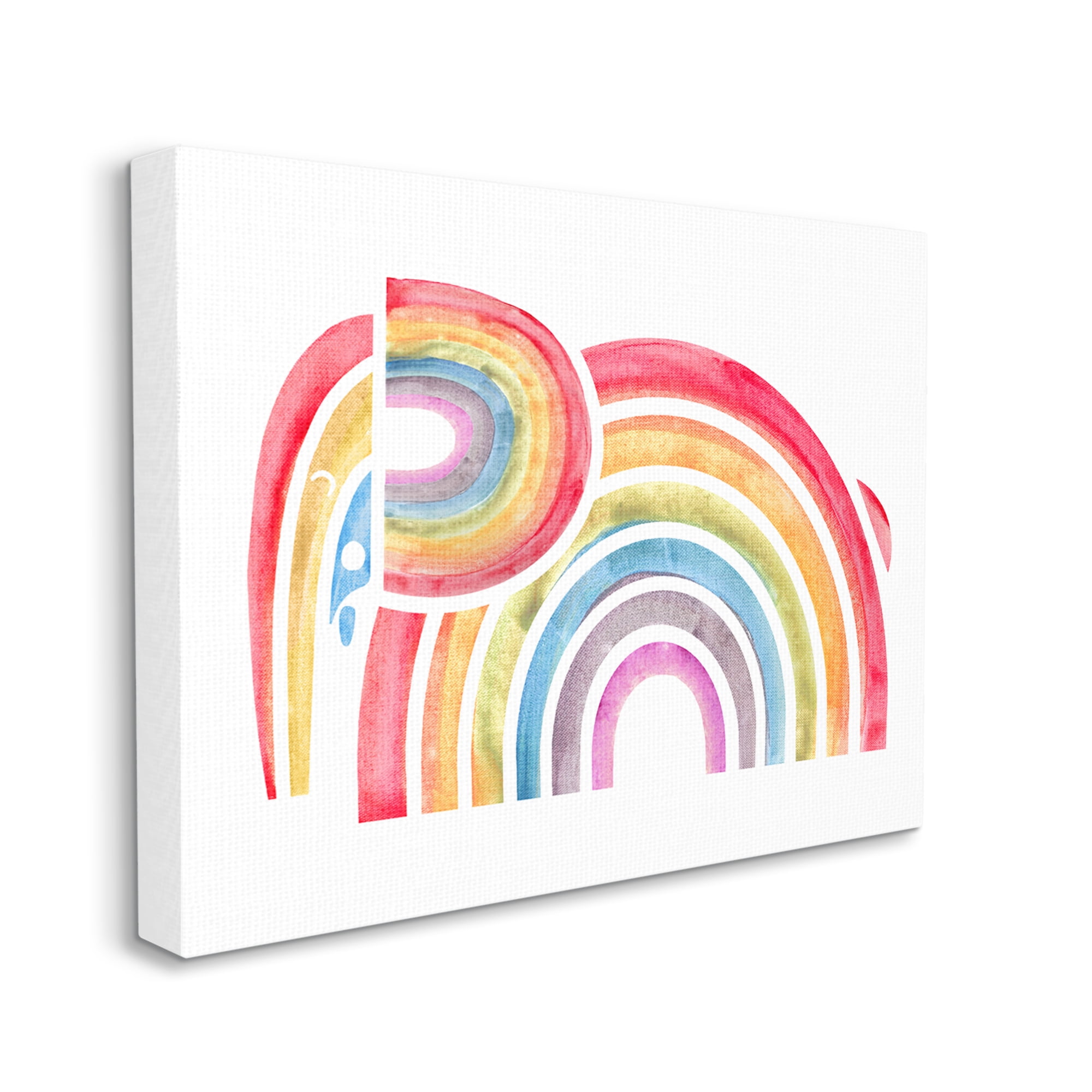 Stupell Industries Overlapping Rainbows Abstract Perpendicular Arch Shapes, 30 x 40, Designed by Daphne Polselli