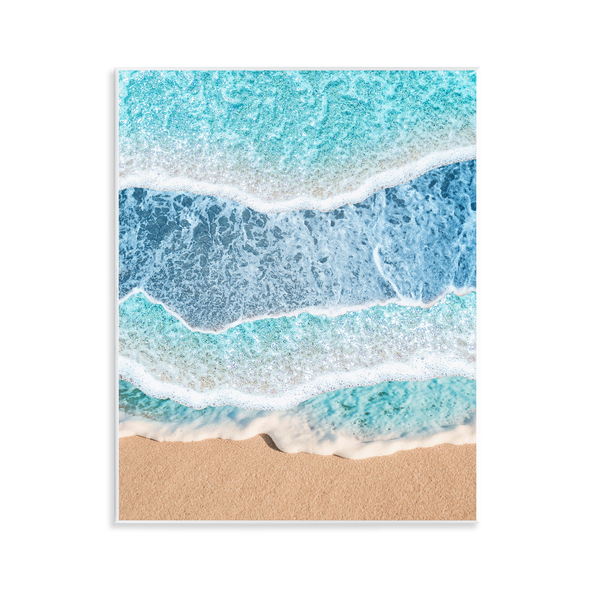 Stupell Industries Overlapping Shore Waves Wall Plaque Art, design by Jesse Keith