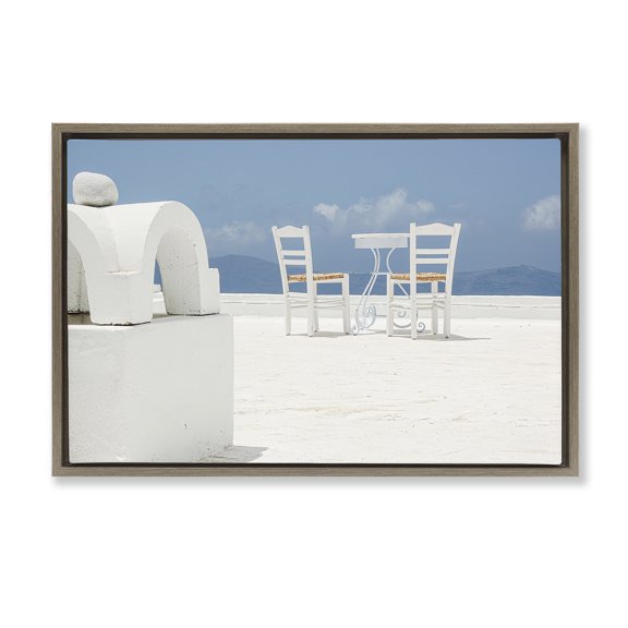 Stupell Industries Overlooking Sky Scenery Landscape & Nature Photography Brown Floater Framed Canvas Art Print Wall Art, 25 x 17