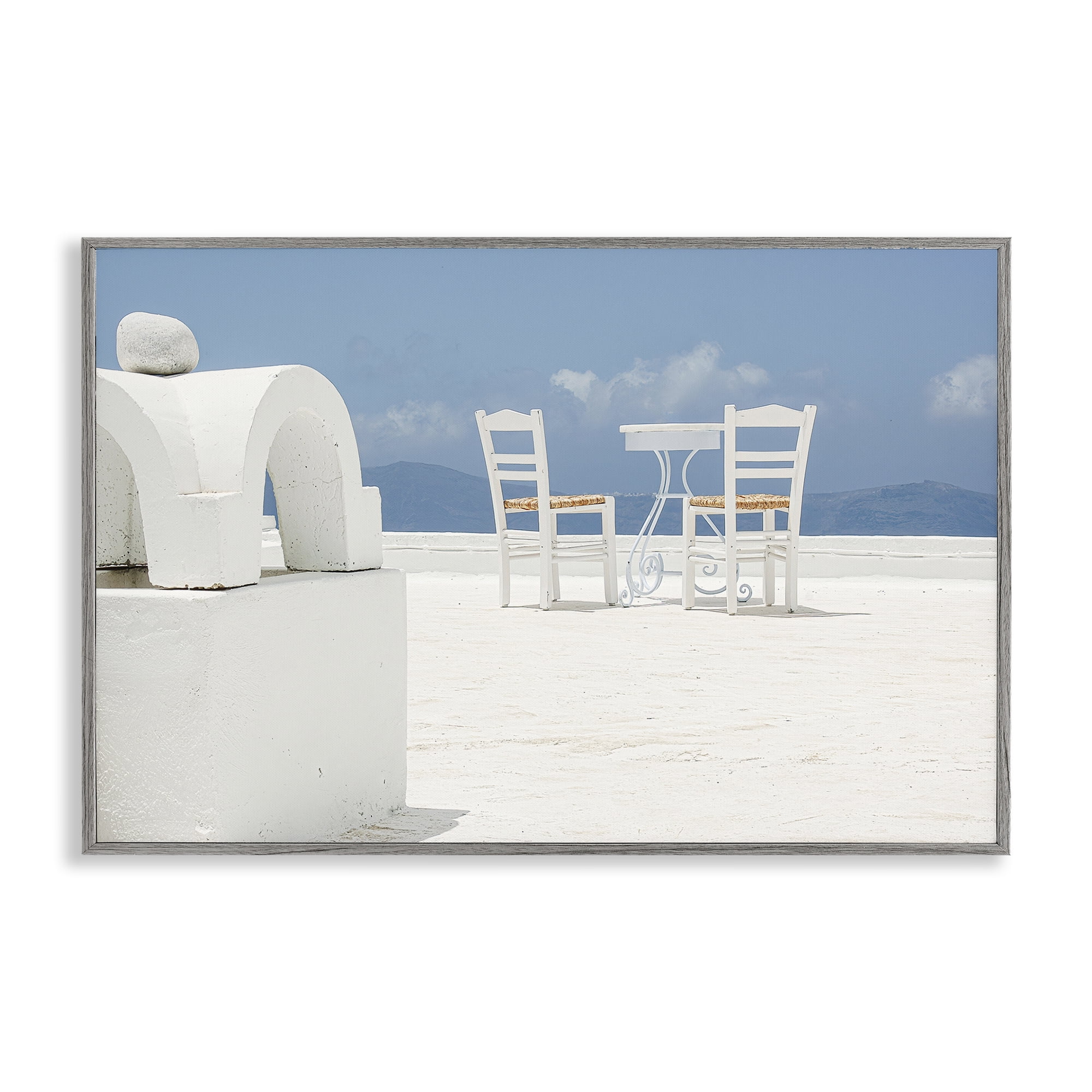 Stupell Industries Overlooking Sky Scenery Landscape & Nature Photography Gray Framed Art Print Wall Art, 18 x 12