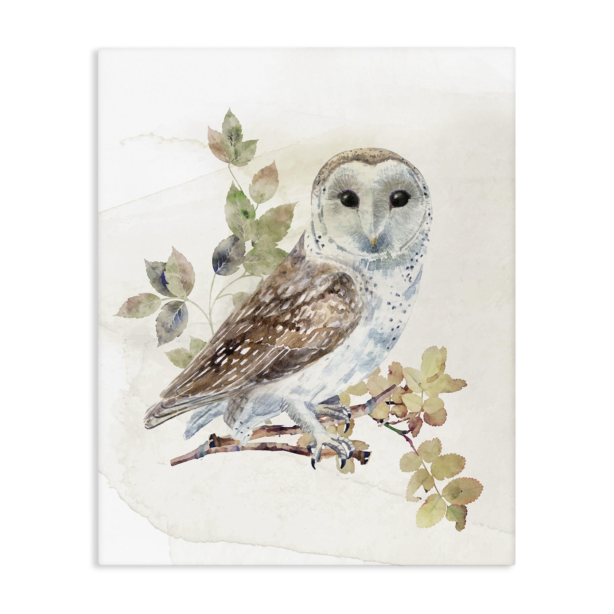 Stupell Industries Owl Among Autumn Leaves Canvas Wall Art, design by CAD Designs