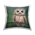 thumbnail image 1 of Stupell Industries Owl Gazing Perched Branch Printed Throw Pillow Design by Alpenglow Workshop, 1 of 6