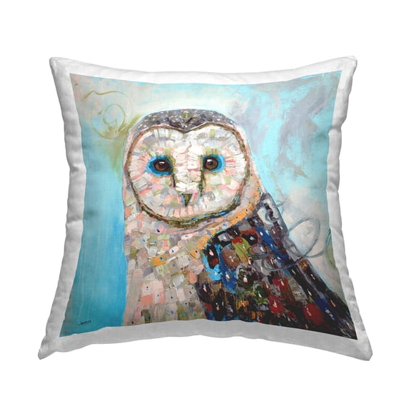 Stupell Industries Owl Nature Modern Portrait Printed Throw Pillow Design by Jen Seeley