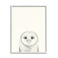 thumbnail image 1 of Stupell Industries Owl Portrait Grey Drawing Design Drawing Print Framed Art Print Wall Art, 16x20, By Victoria Borges, 1 of 8