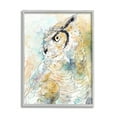 thumbnail image 1 of Stupell Industries Owl Side Eye Portrait Woodland Bird Watercolor Grey Framed, 16 x 20, Design by Annie Warren, 1 of 8